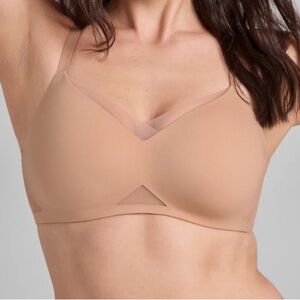 Honeylove Crossover Bra Sand Nude Size 42DD(E)/DDD(F) NWT